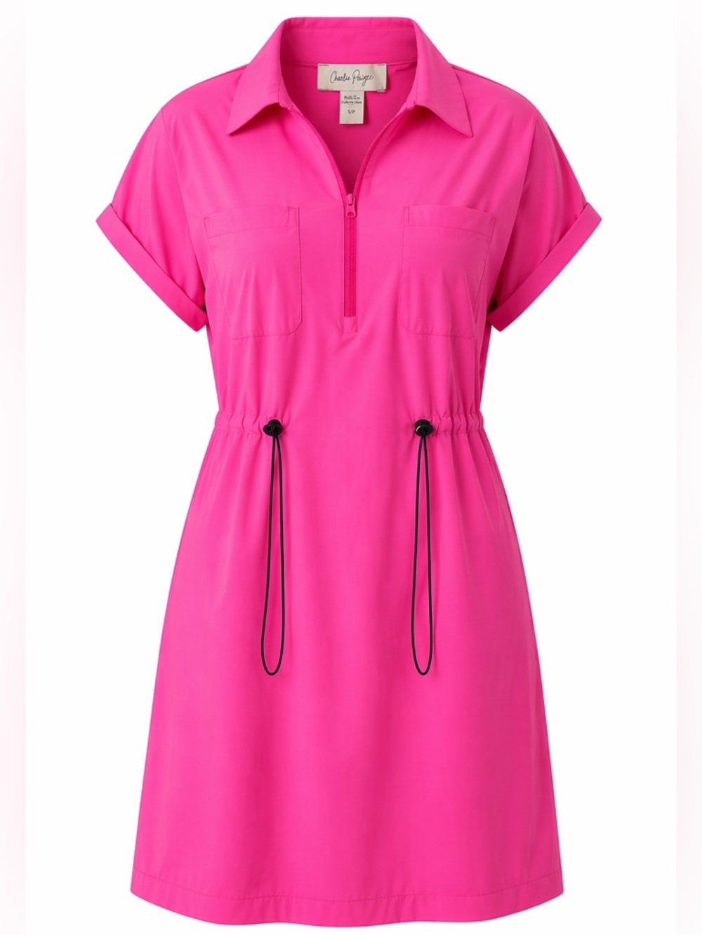 Charlie Paige Pink Sport Dress Extra Large Half Zip NWT